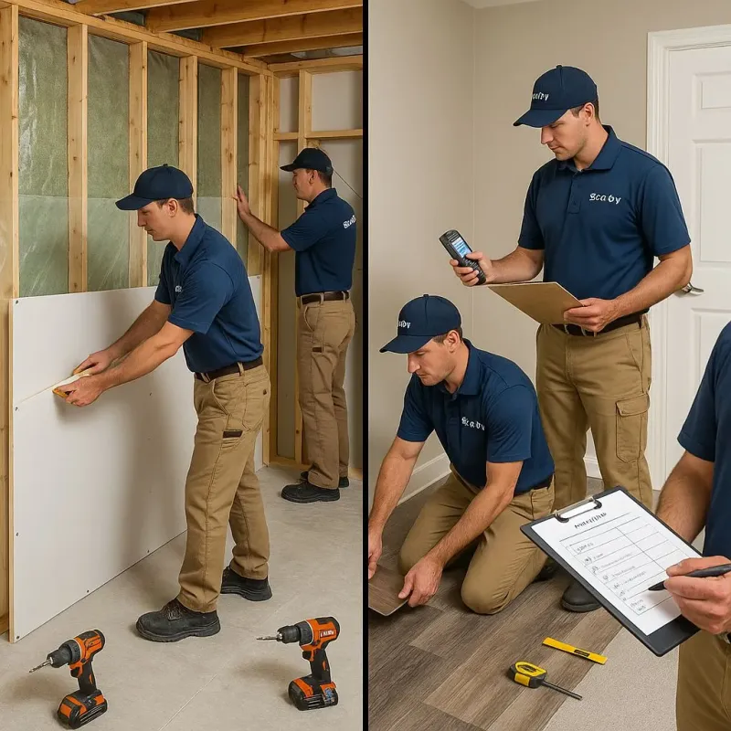 Repairs and Reconstruction process in Treasure Lake, PA